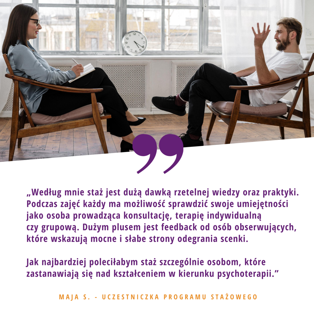 Opinia o stażu w PsychoMedic Maja